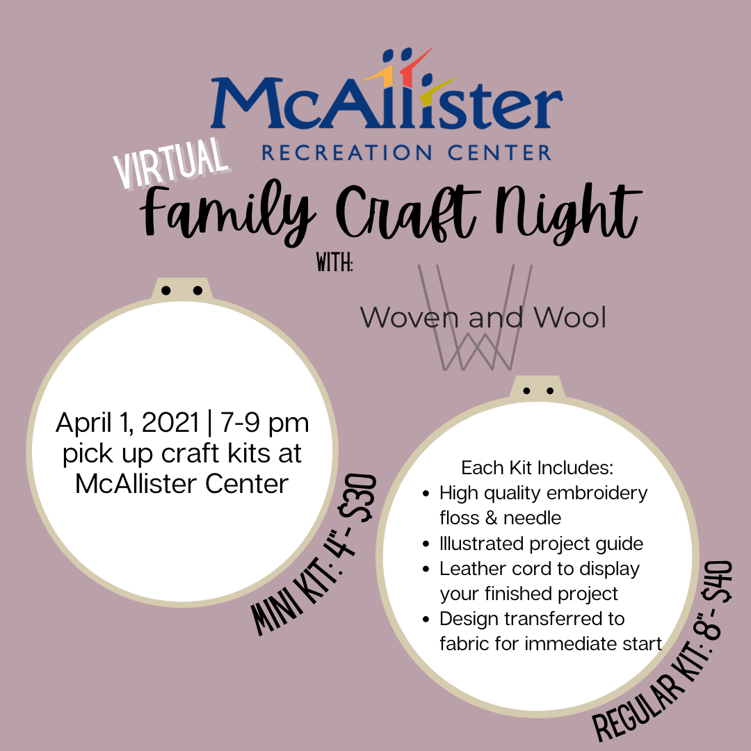MRC craft night social media post