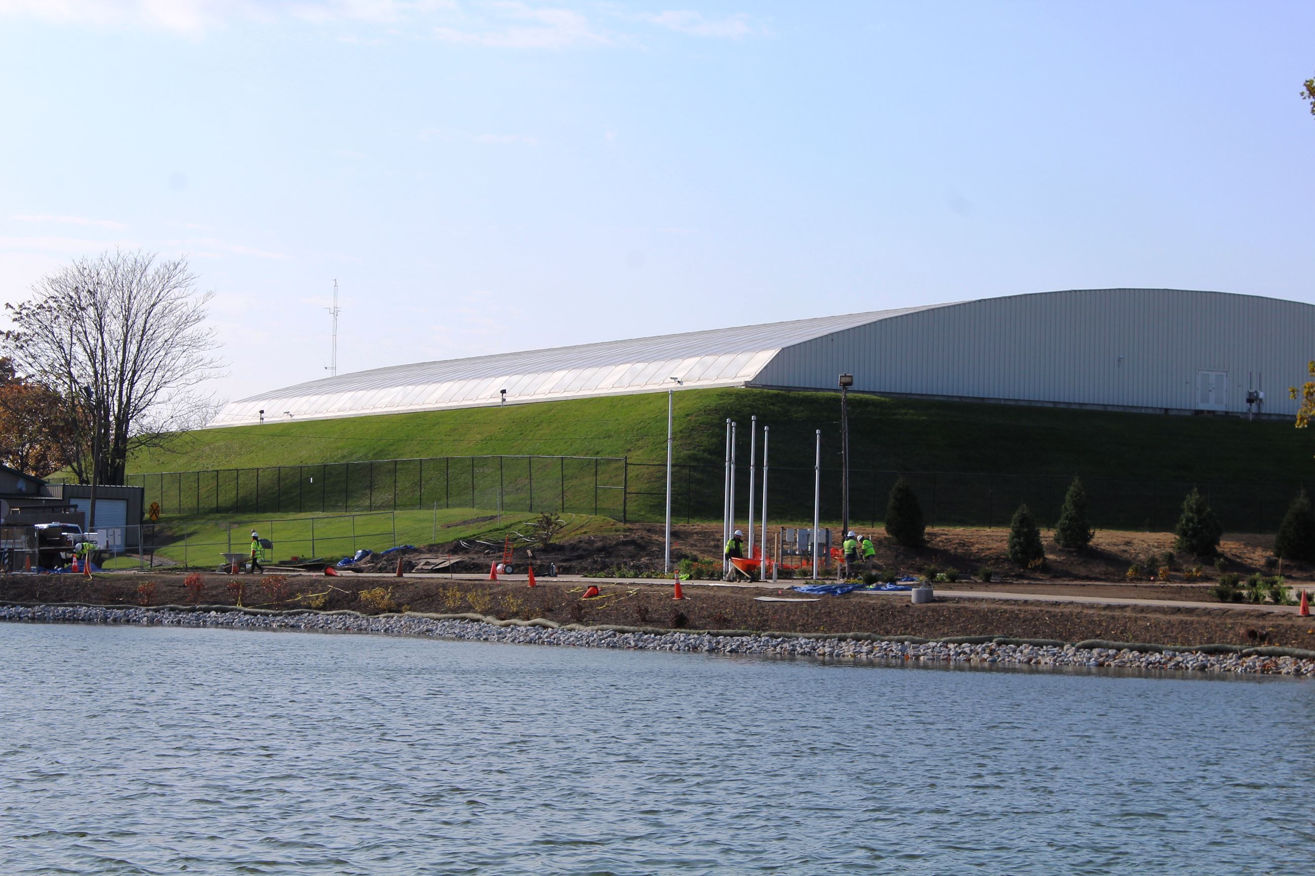 Construction on Memorial Island