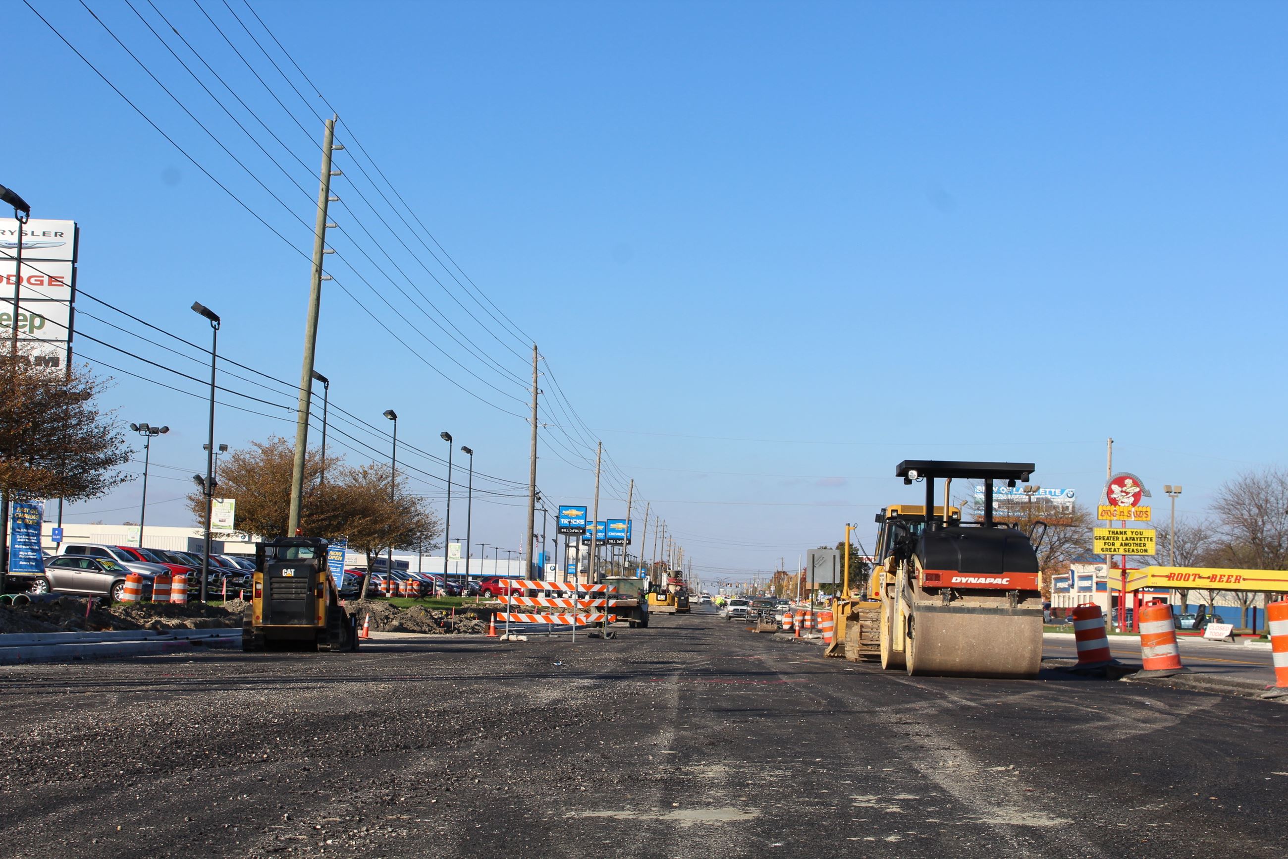 Paving on Sagamore Parkway