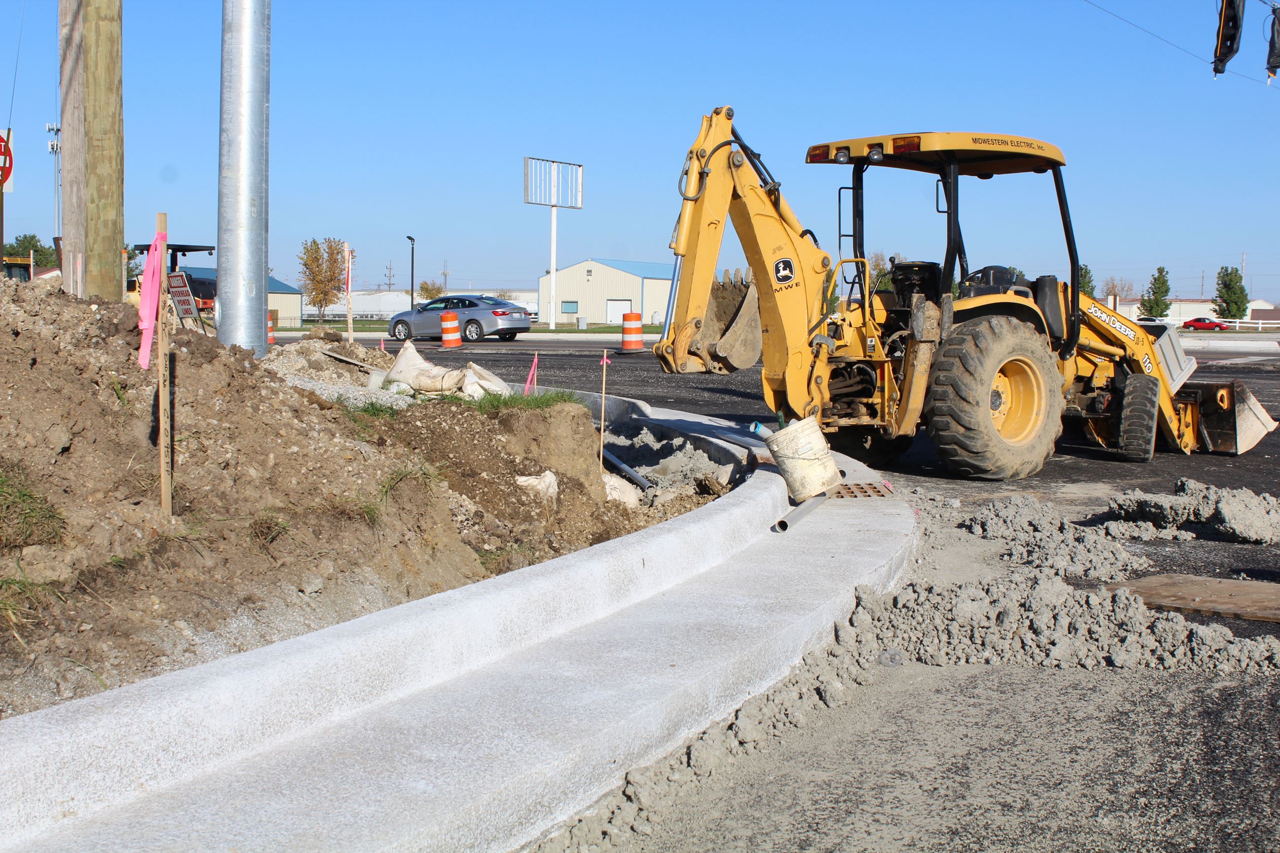 New curbs Sagamore Parkway at Kossuth Street