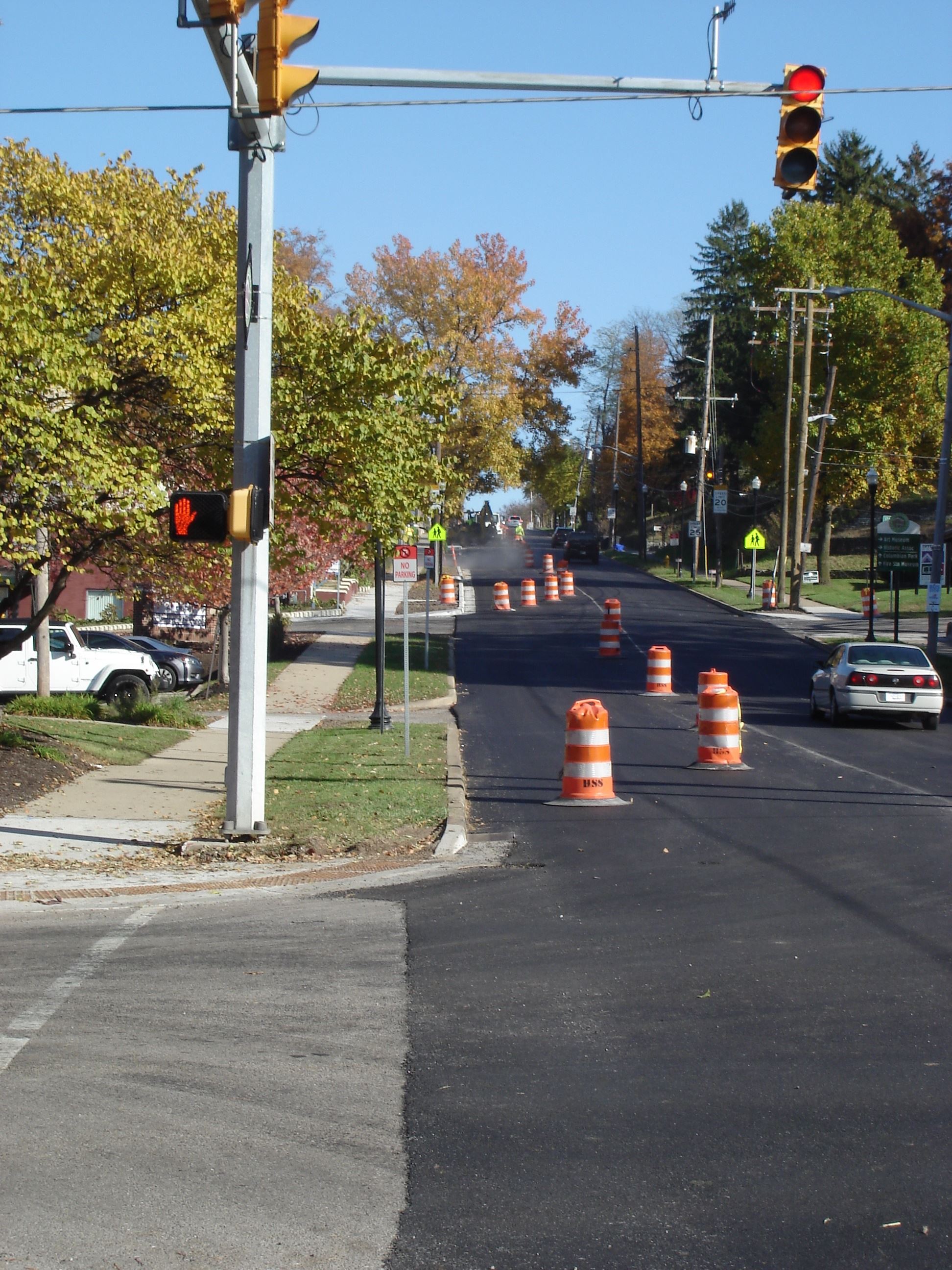 New asphalt on South Street