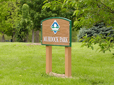 Murdock Park sign